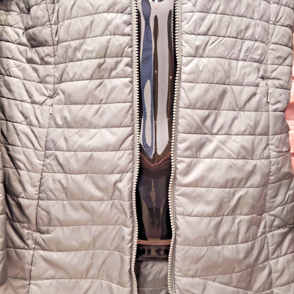 Patagonia Jacket Womens Medium Gray Vosque 3-in-1 Parka Puffer *Needs Zipper* - Picture 6 of 10